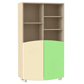 Шкаф комбинированный «Капитошка» ДК-4К Береза снежная/эвкалипт-ваниль